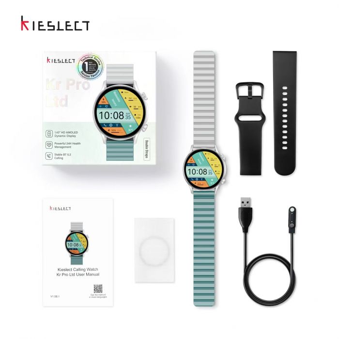 Смарт-годинник Kieslect Smart Calling Watch Kr Pro Ltd Silver