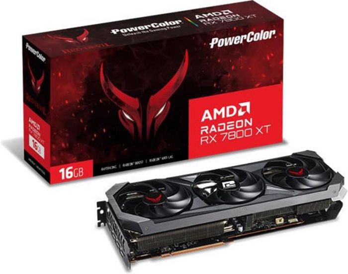 Відеокарта AMD Radeon RX 7800 XT 16GB GDDR6 Red Devil PowerColor (RX 7800 XT 16G-E/OC)