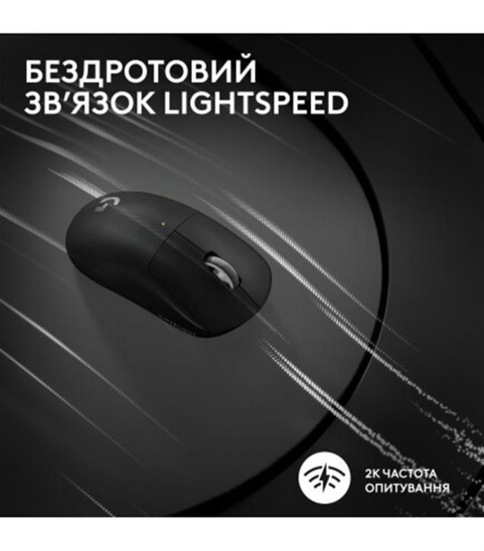 Мишка бездротова Logitech G Pro X Superlight 2 Black (910-006630)