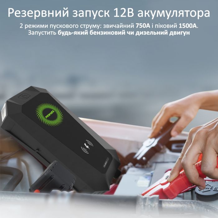 Універсальна мобільна батарея Promate HexaBolt-20 Black 19200mAh