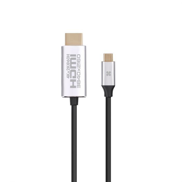 Кабель Promate HDMI - USB Type-C (M/M), 1.8 м, Grey (hdlink-60h.grey)