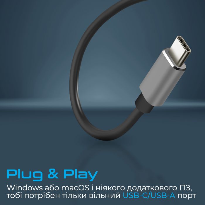 USB-хаб Promate LiteHub-4 USB Type-C Grey 