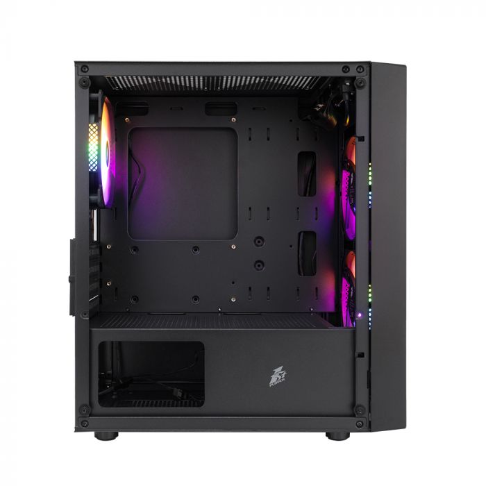 Корпус 1stPlayer BS-2-BK-3F1 Black без БЖ