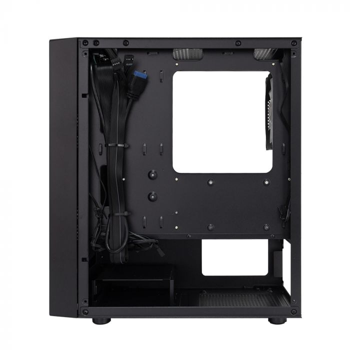 Корпус 1stPlayer BS-2-BK-3F1 Black без БЖ