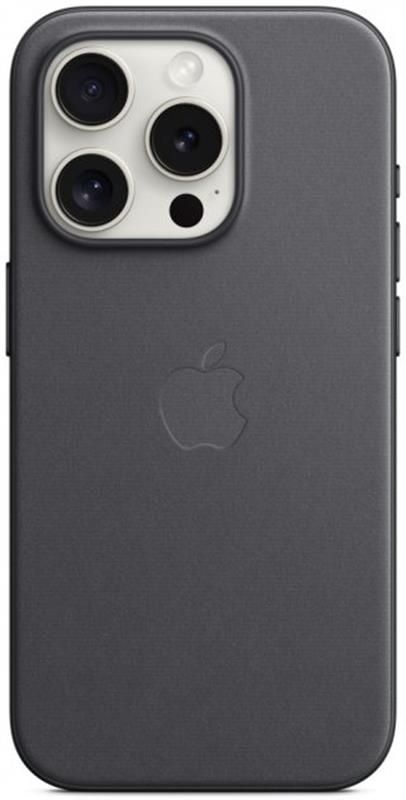 Чохол-накладка Apple FineWoven Case with MagSafe для Apple iPhone 15 Pro Black (MT4H3)