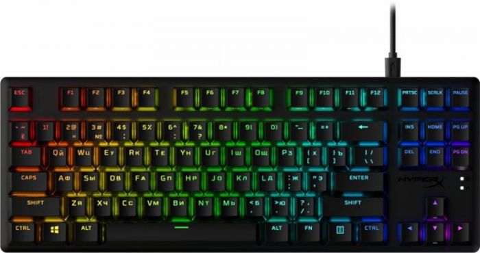 Клавіатура HyperX Alloy Origins Core PBT Red RGB Black (639N7AA)