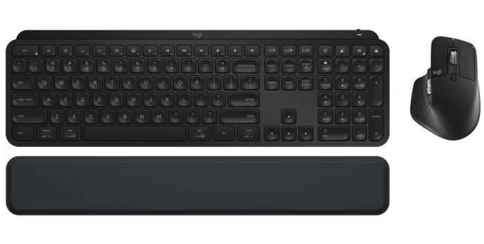 Комплект (клавіатура, миша) бездротовий Logitech MX Keys S Combo Graphite (920-011614)