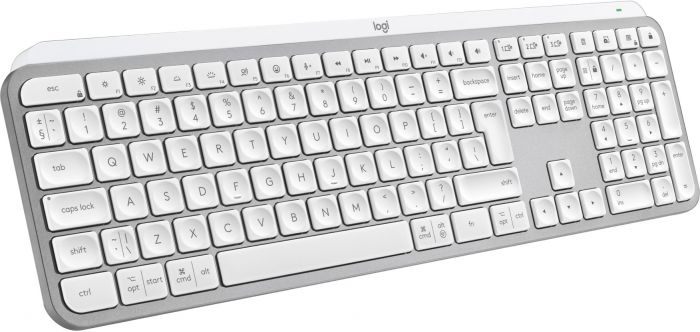 Клавiатура бездротова Logitech MX Keys S Pale Grey (920-011588)