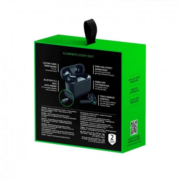 Bluetooth-гарнітура Razer Hammerhead True Wireless X Black (RZ12-03830100-R3G1)