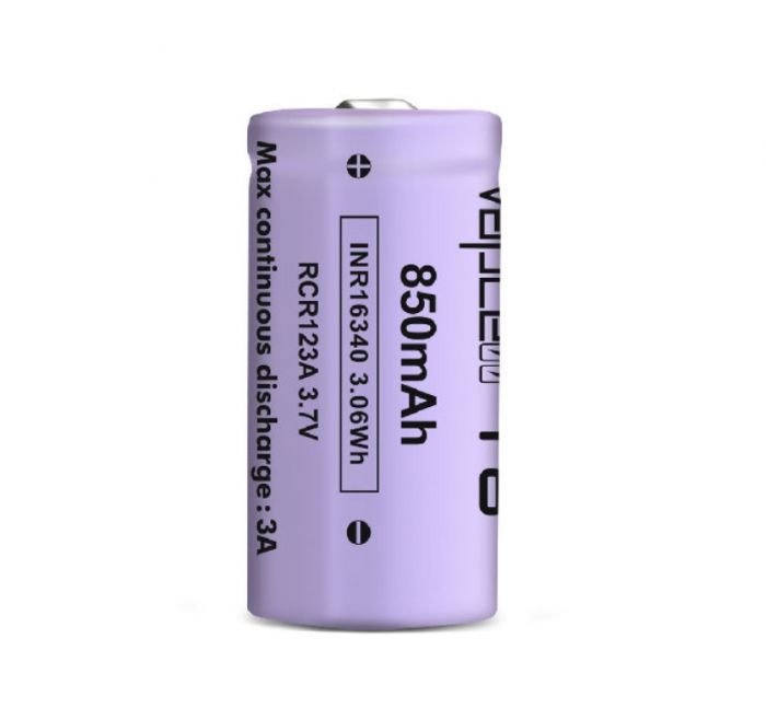 Акумулятор Vapcell CR123A/16340 850mAh 1шт