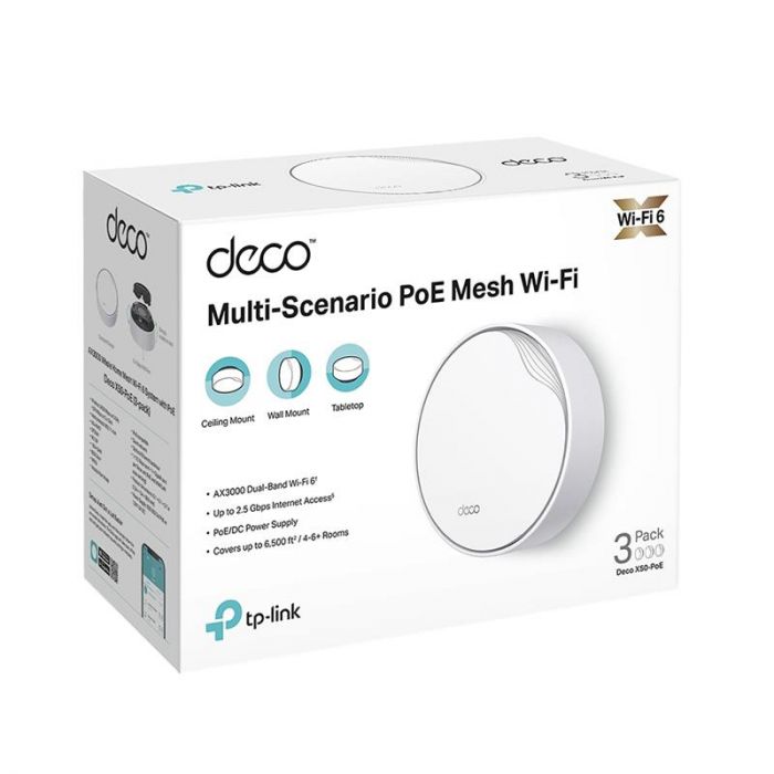 WiFi Mesh-система TP-Link Deco X50-PoE(3-pack)