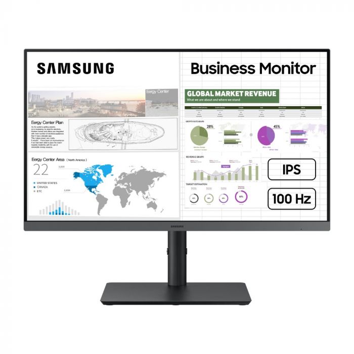 Монiтор Samsung 24" Essential LS24C430G (LS24C430GAIXCI) IPS Black