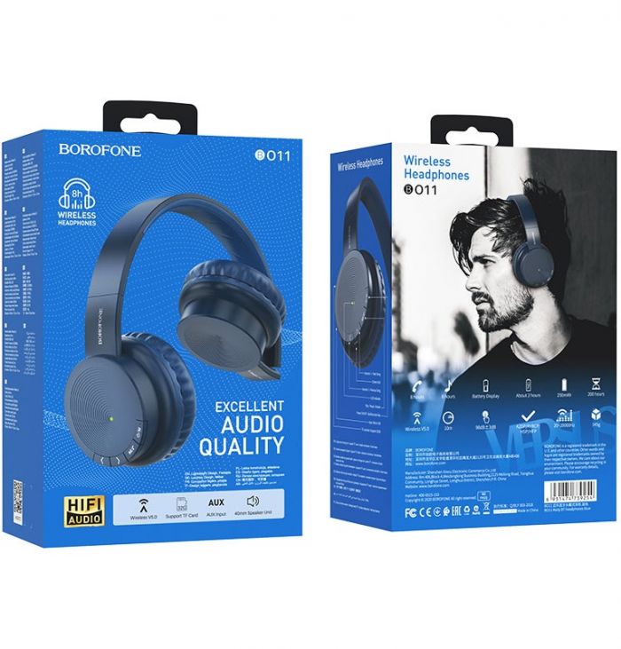 Bluetooth-гарнітура Borofone BO11 Maily Blue (BO11U)