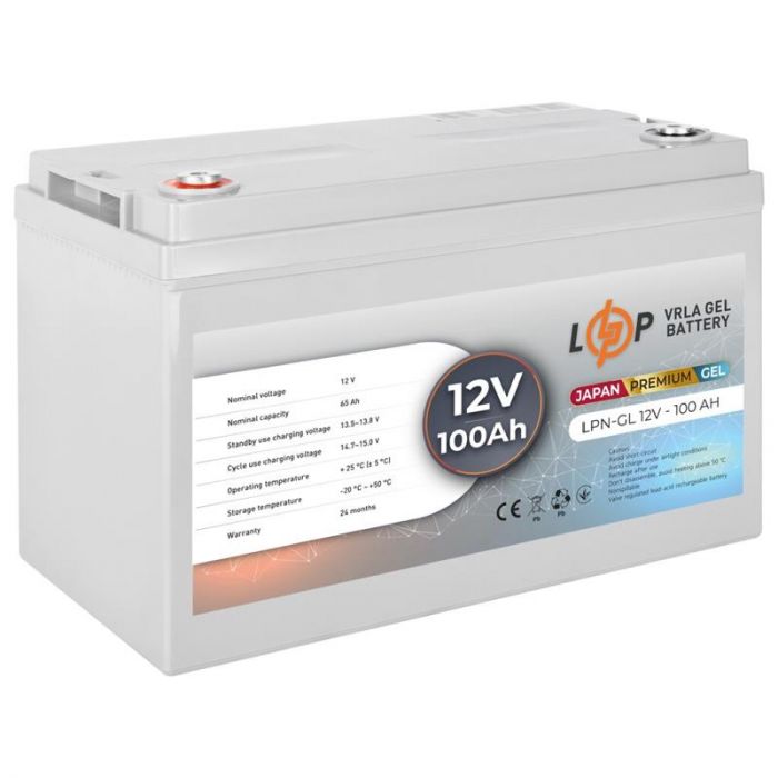 Акумуляторна батарея Logicpower LPN-GL 12V - 100 Ah GEL