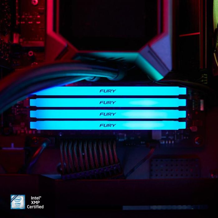 Модуль пам`яті DDR4 2x8GB/3600 Kingston Fury Beast RGB Black (KF436C17BB2AK2/16)