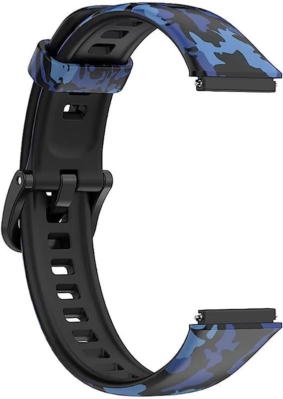 Ремінець BeCover Modern Style для Huawei Band 7/Honor Band 7 Black-Blue (709445)