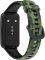 Ремінець BeCover Modern Style для Huawei Band 7/Honor Band 7 Black-Green (709447)