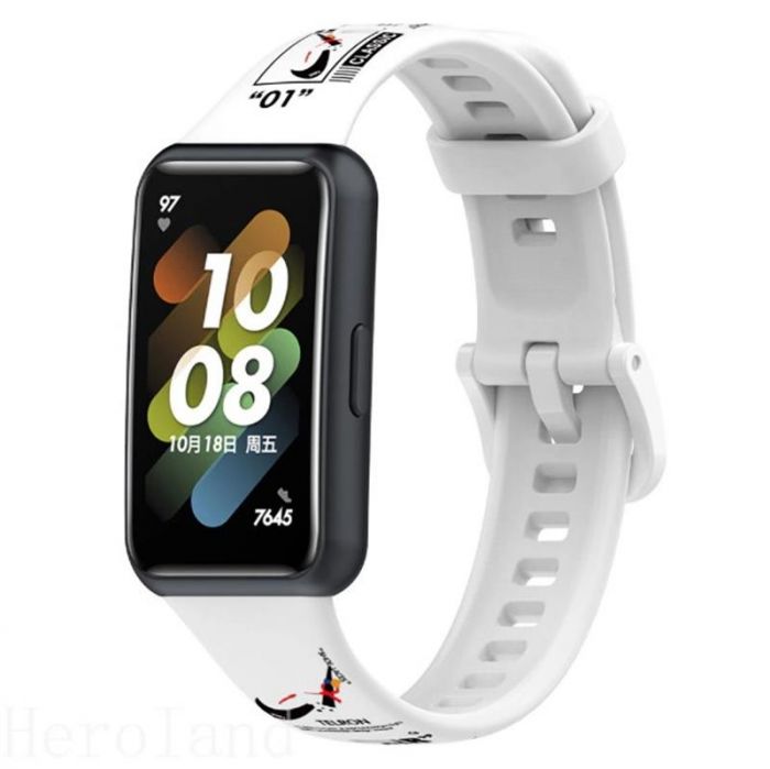 Ремінець BeCover Modern Style для Huawei Band 7/Honor Band 7 White (709454)