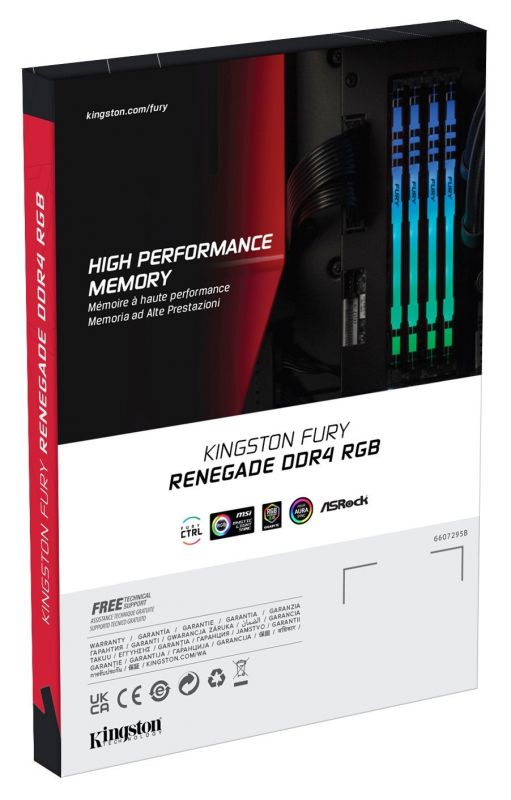 Модуль пам`яті DDR4 2x8GB/3200 Kingston Fury Renegade RGB (KF432C16RBAK2/16)