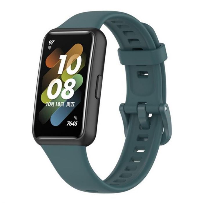 Силіконовий ремінець BeCover для Huawei Band 7/Honor Band 7 Dark Green (709461)