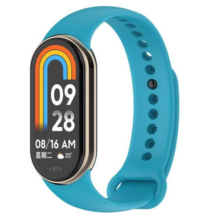 Силіконовий ремінець BeCover для Xiaomi Mi Smart Band 8 Blue (709379)