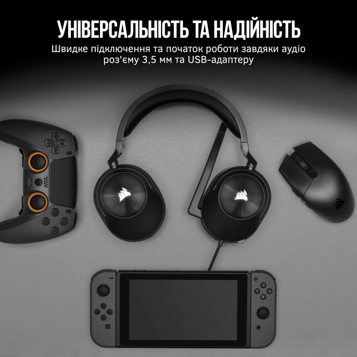 Гарнiтура Corsair HS55 Surround Headset Carbon (CA-9011265-EU)