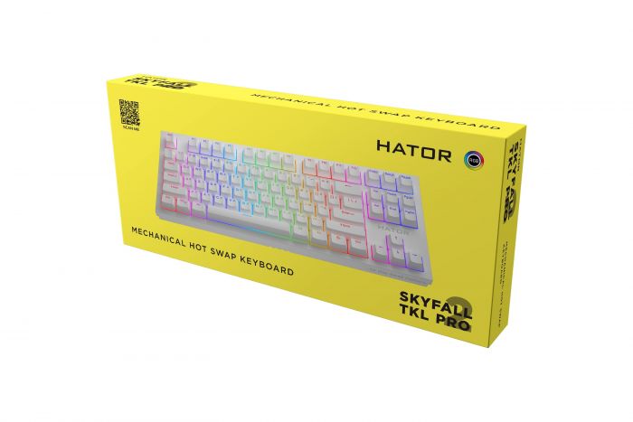 Клавіатура Hator Skyfall 2 TKL Pro Orange White (HTK-751) 