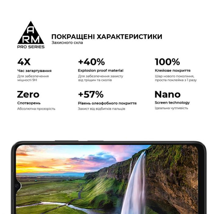 Захисне скло Armorstandart Pro для Oppo A38 Black (ARM71040)