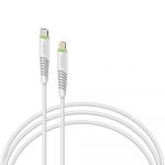 Кабель Intaleo CBFLEXTL0 USB Type-C - Lightning (M/M), 0.2 м, White (1283126580024)