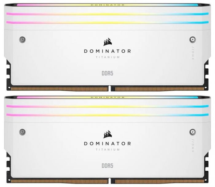 Модуль пам`ятi DDR5 2x16GB/6000 Corsair Dominator Titanium RGB White (CMP32GX5M2B6000C30W)