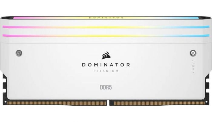 Модуль пам`ятi DDR5 2x16GB/6000 Corsair Dominator Titanium RGB White (CMP32GX5M2B6000C30W)