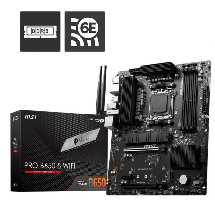 Материнська плата MSI Pro B650-S WiFi Socket AM5