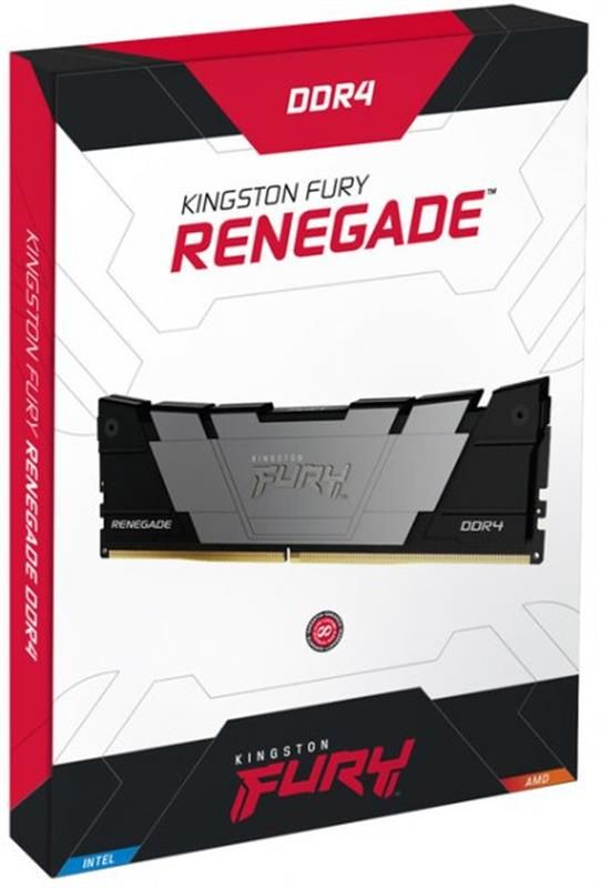 Модуль пам`яті DDR4 16GB/3600 Kingston Fury Renegade Black (KF436C16RB12/16)