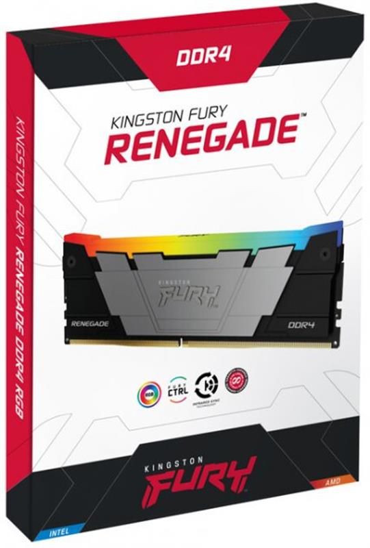 Модуль пам`яті DDR4 16GB/3600 Kingston Fury Renegade RGB (KF436C16RB12A/16)