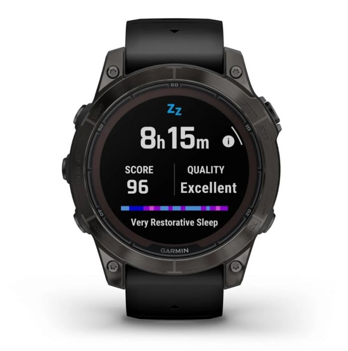 Смарт-годинник Garmin Fenix 7 Pro Sapphire Solar Carbon Gray DLC Titanium with Black Silicone (010-02777-54)