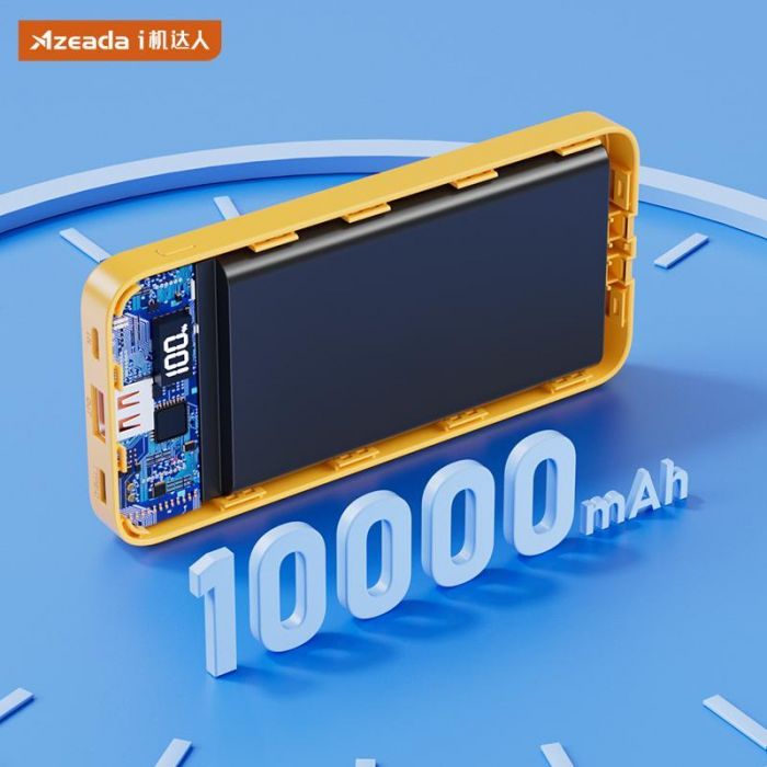 Універсальна мобільна батарея Proda Azeada Shilee AZ-P10 10000mAh 22.5W Yellow (PD-AZ-P10-YEL)