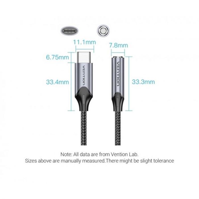 Адаптер Vention USB Type C - 3.5 мм (BGMHA)