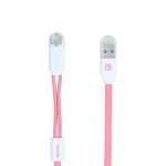 Кабель Remax RC-025t Gemini USB - Lightning + micro USB (M/M), 1 м, Pink (6954851251286)
