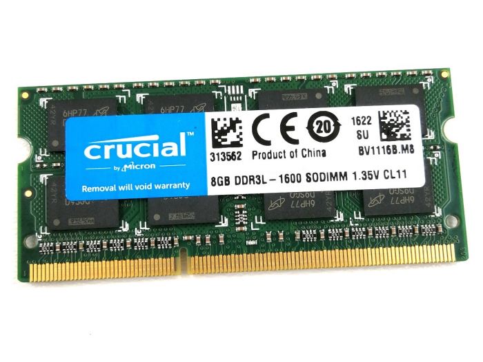 Модуль пам`ятi SO-DIMMDDR3L 8GB/1600 Crucial (CT102464BF160B.M16FP)