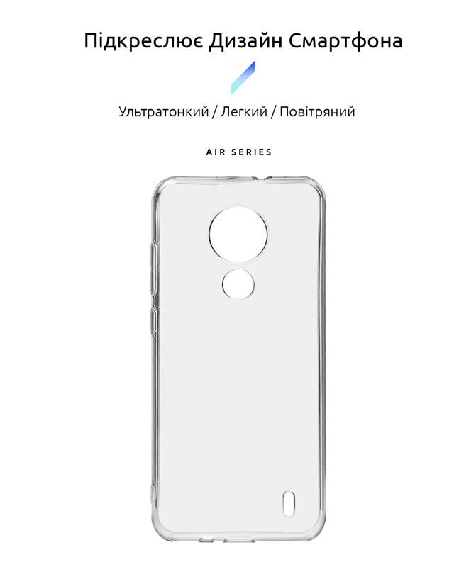 Чохол-накладка Armorstandart Air для Nokia C21 Transparent (ARM70427)