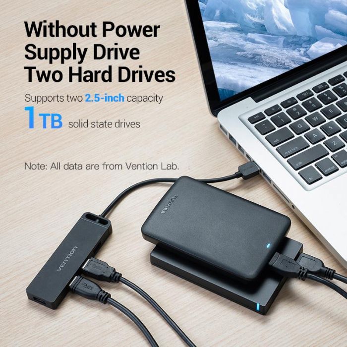 USB-хаб Vention CHLBB 4 ports Black