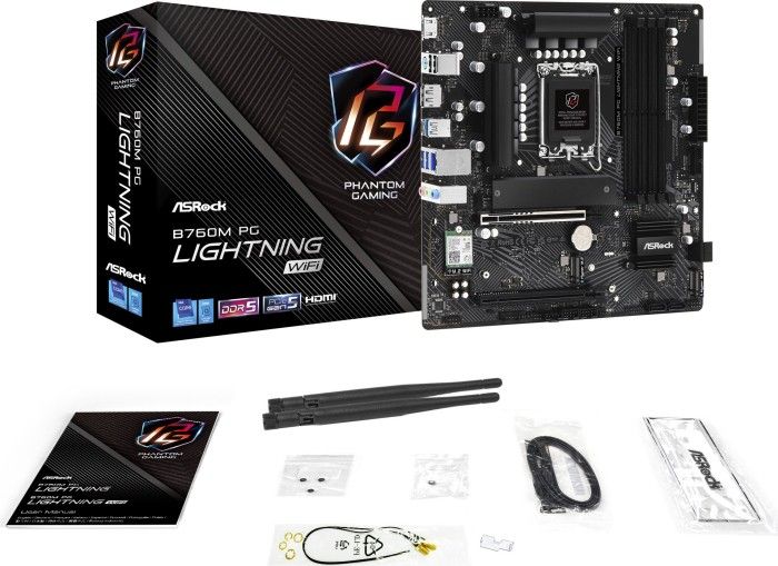 Материнська плата ASRock B760M PG Lightning WiFi Socket 1700