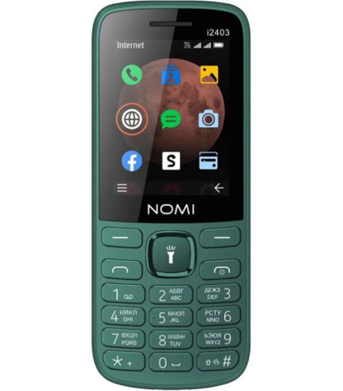 Мобiльний телефон Nomi i2403 Dual Sim Dark Green