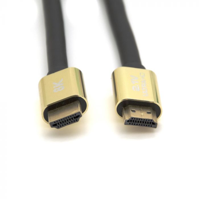 Кабель Merlion HDMI - HDMI V 2.1 (M/M), 3 м, Black (YT-HDMI(M)/(M)8KV2.1-3.0m/19115)