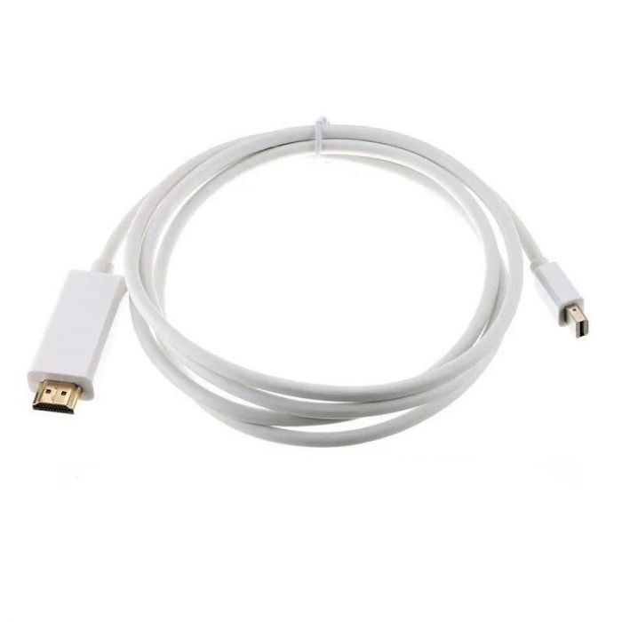 Кабель Voltronic mini DisplayPort - HDMI (M/M), 1.8 м, білий (YT-mnDP(M)/HDMI(M)-1,8m/10316)