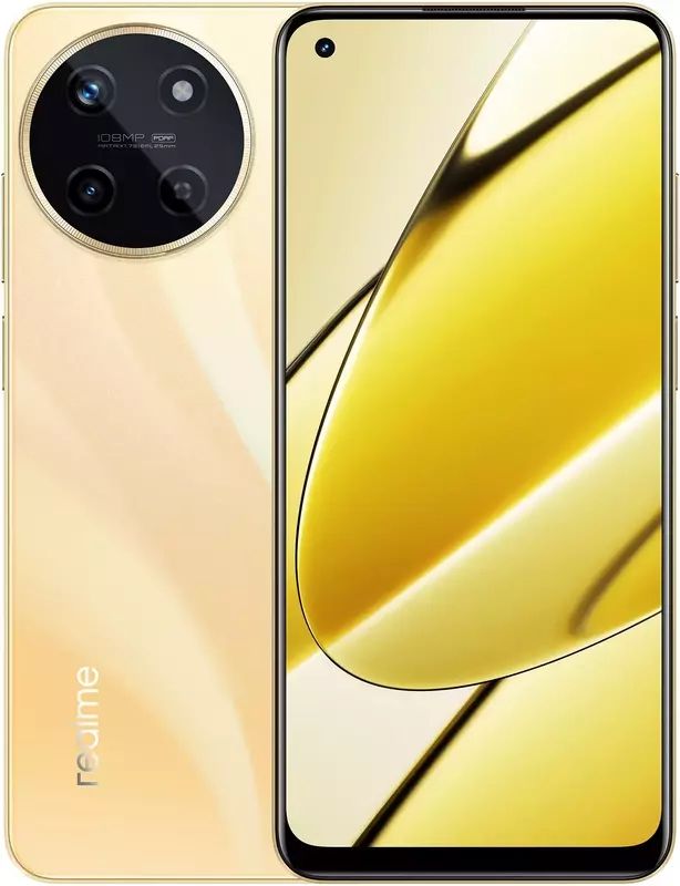 Смартфон Realme 11 4G 8/256GB (RMX3636) NFC Dual Sim Glory Gold