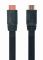 Кабель Cablexpert HDMI - HDMI V 2.0 (M/M), плоский, 1.8 м, чорний (CC-HDMI4F-6) пакет