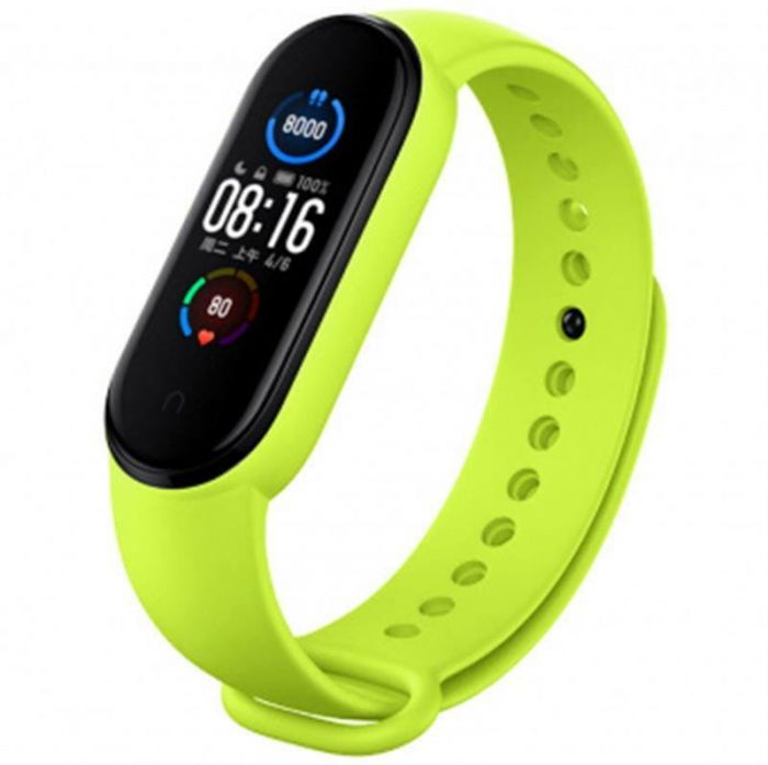 Ремінець BeCover для Xiaomi Mi Smart Band 5/Mi Smart Band 6/Mi Smart Band 7 Lime (705433)