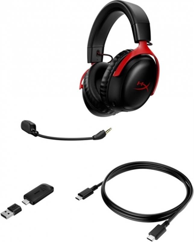 Гарнiтура HyperX Cloud III Wireless Black/Red (77Z46AA)