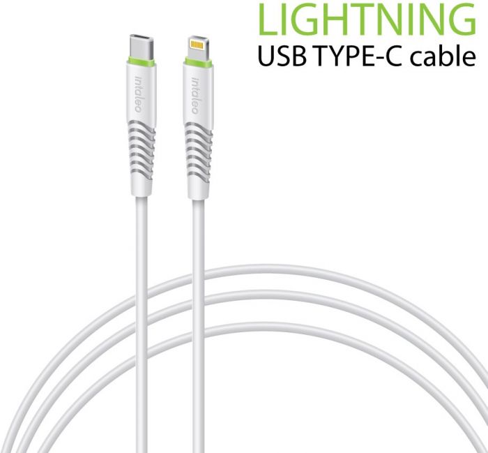 Кабель Intaleo CBFLEXTL1 USB Type-C - Lightning (M/M), 1.2 м, White (1283126504099)